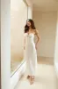 Winery Wedding Satin Maxi Dress Champagne sold by Hello Molly