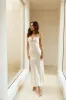 Winery Wedding Satin Maxi Dress Champagne sold by Hello Molly