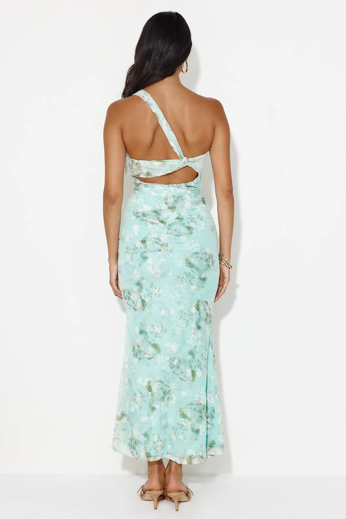 Lilly Grove One Shoulder Maxi Dress Green sold by Hello Molly product image thumbnail 5