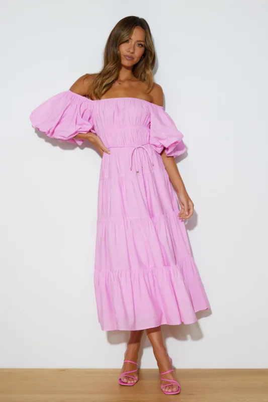 Dessert Run Maxi Dress Pink sold by Hello Molly