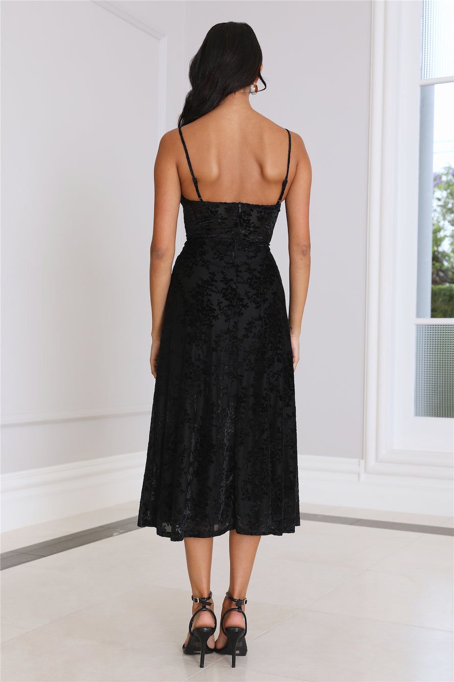 It's Giving Attitude Midi Dress Black sold by Hello Molly product image thumbnail 5