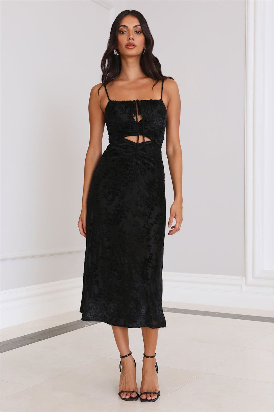 It's Giving Attitude Midi Dress Black sold by Hello Molly product image thumbnail 2