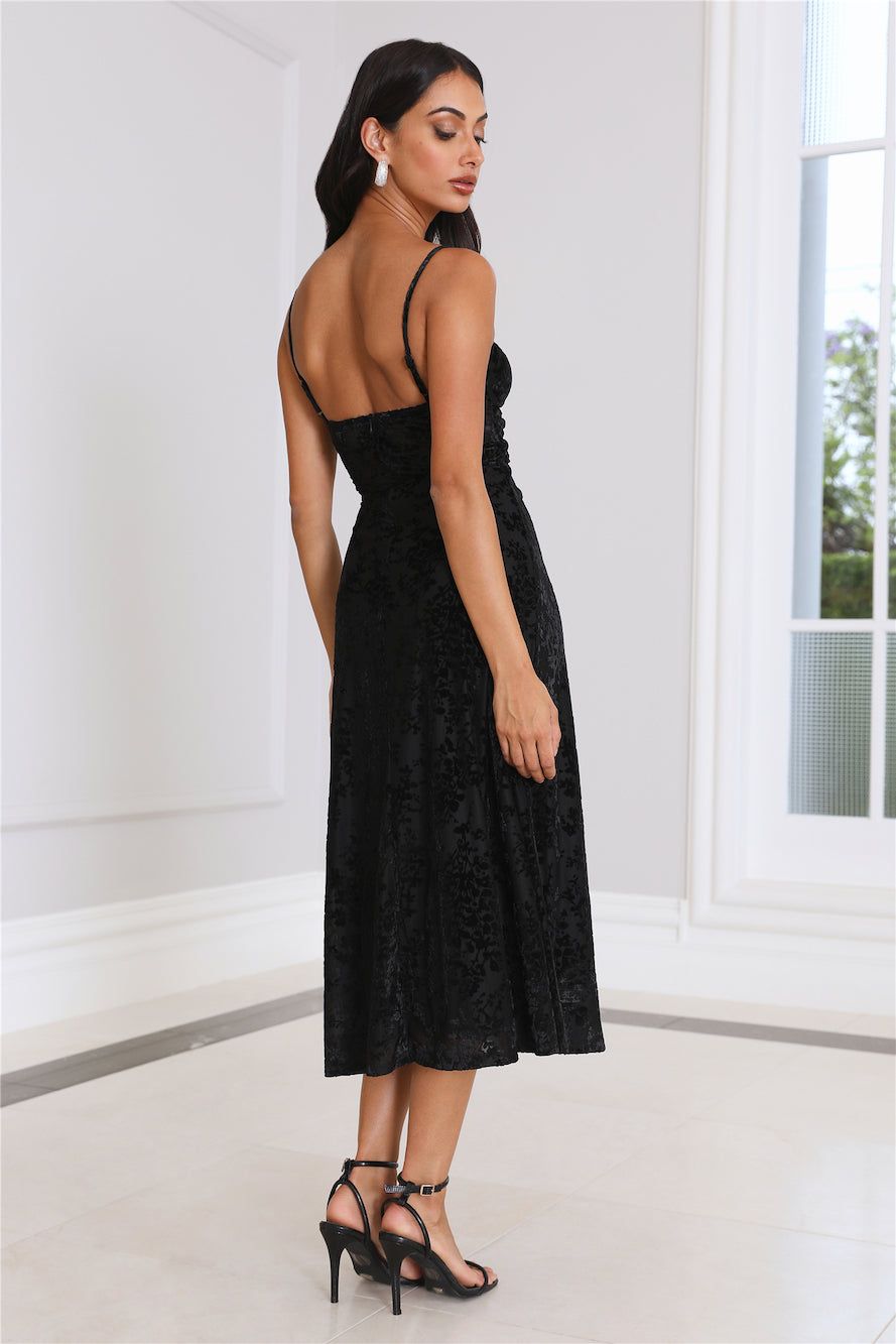 It's Giving Attitude Midi Dress Black sold by Hello Molly product image thumbnail 3