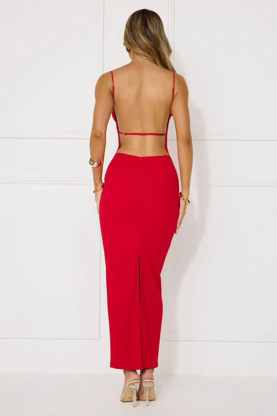 Touch Of Luxe Maxi Dress Red sold by Hello Molly product image thumbnail 5
