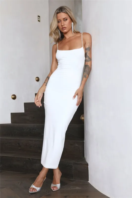 Every Girl Wants Maxi Dress White sold by Hello Molly