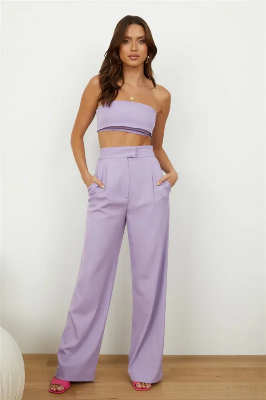 Blind Love Pants Lilac sold by Hello Molly
