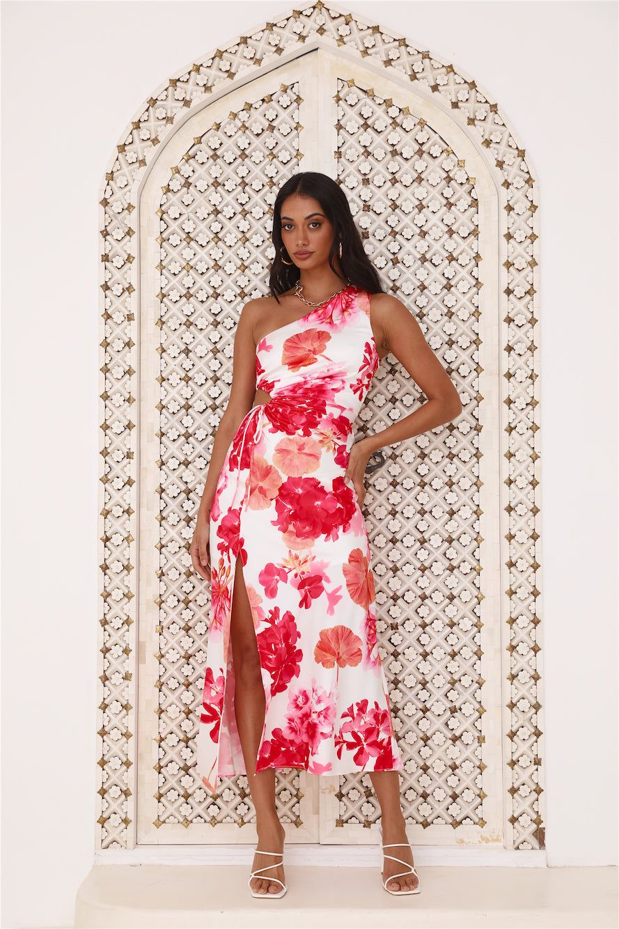 Summer Bloom Midi Dress Red sold by Hello Molly product image thumbnail 3