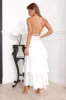 Party Of The Year Satin Maxi Dress White sold by Hello Molly