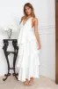 Party Of The Year Satin Maxi Dress White sold by Hello Molly