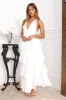 Party Of The Year Satin Maxi Dress White sold by Hello Molly