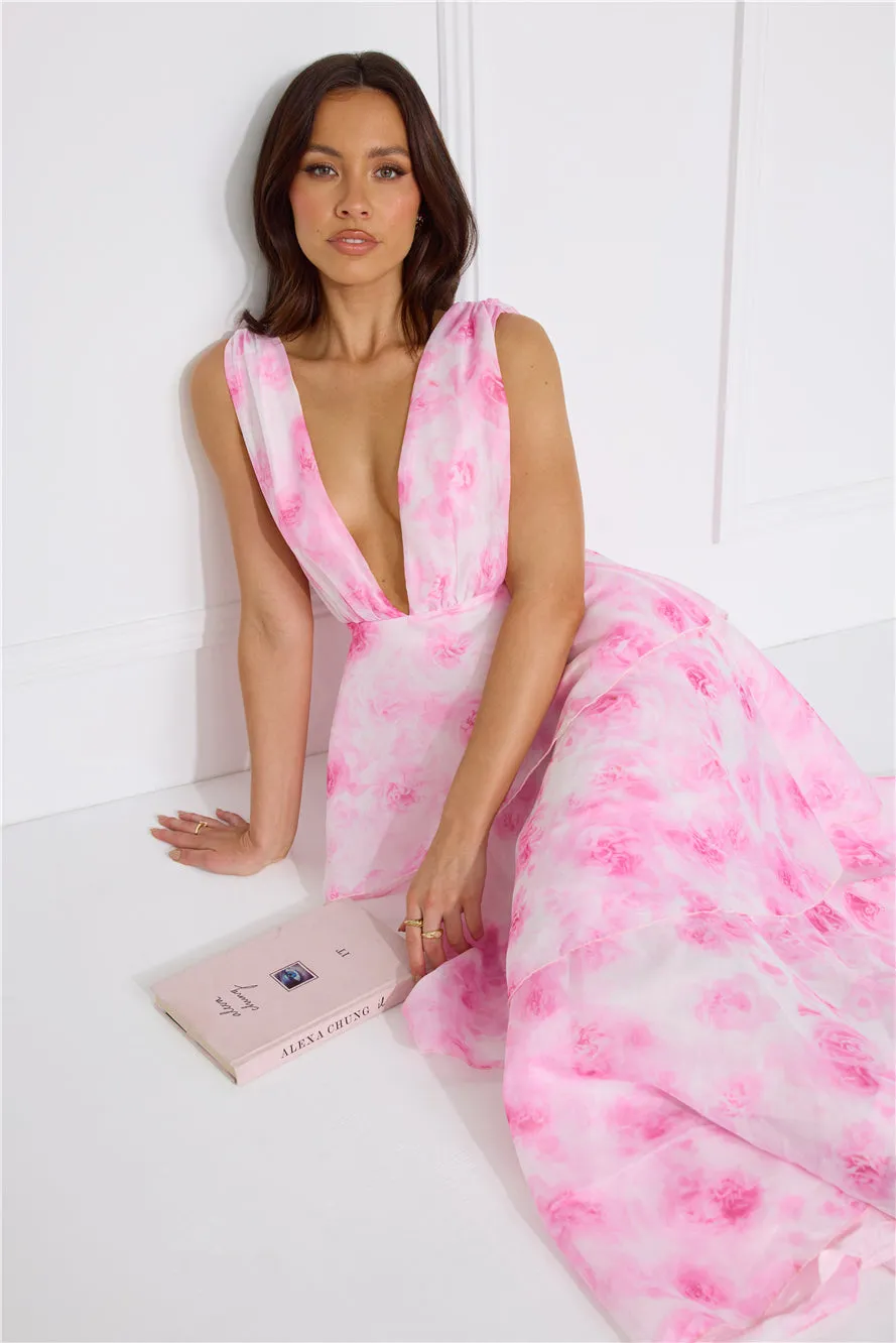 Splendor In The Night Maxi Dress Pink sold by Hello Molly product image thumbnail 4
