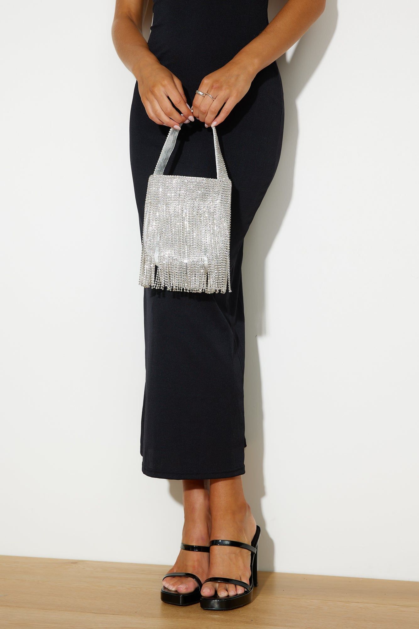 Dripping Diamonds Bag Silver sold by Hello Molly product image thumbnail 2