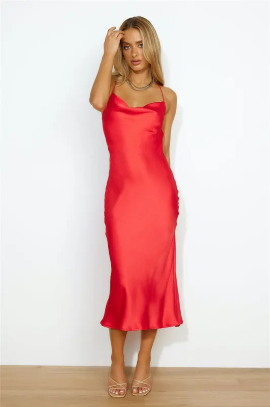 Universal Energy Maxi Dress Red sold by Hello Molly