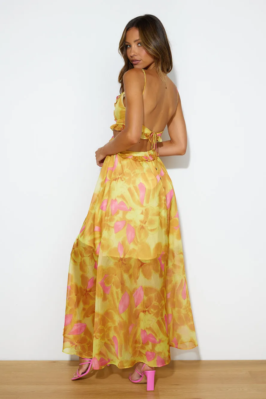 Luxe Resort Style Maxi Dress Yellow sold by Hello Molly product image thumbnail 4
