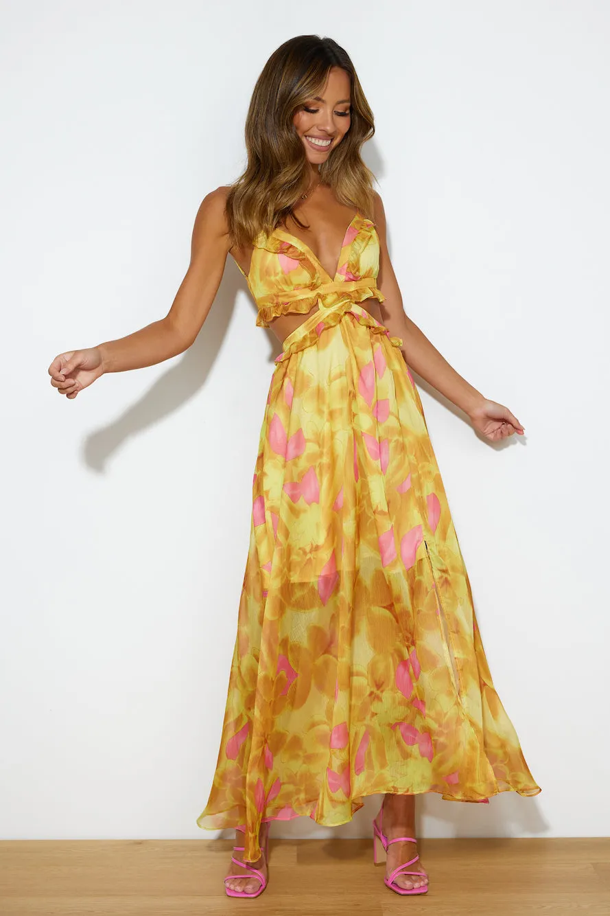 Luxe Resort Style Maxi Dress Yellow sold by Hello Molly product image thumbnail 2