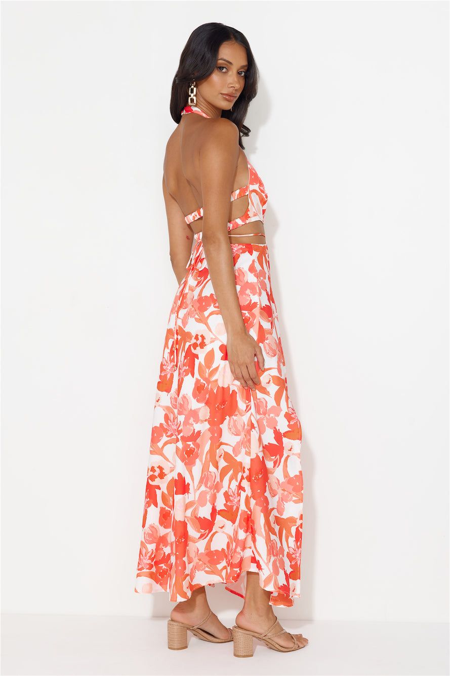 Paradise Island Halter Neck Maxi Dress Red sold by Hello Molly product image thumbnail 5