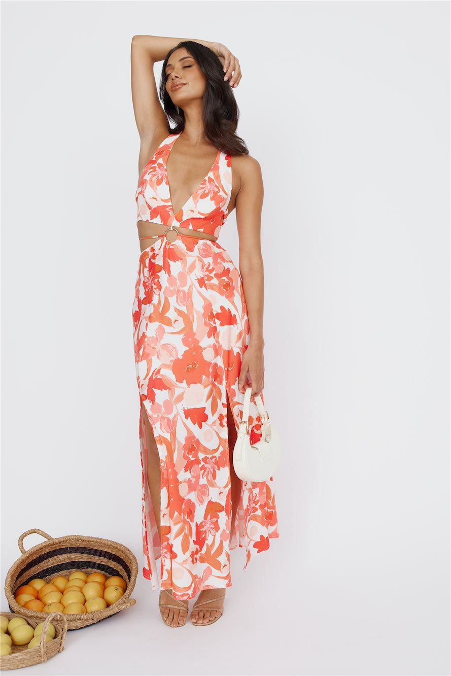 Paradise Island Halter Neck Maxi Dress Red sold by Hello Molly product image thumbnail 2