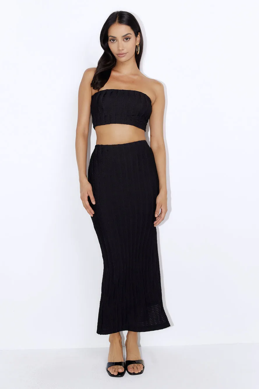 Matching Fit Crop Top Black sold by Hello Molly product image thumbnail 4