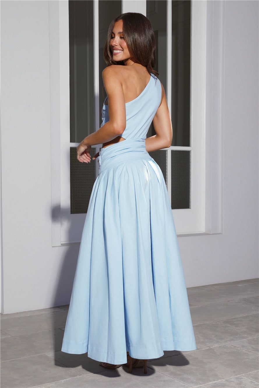 Private Island Time Maxi Dress Light Blue sold by Hello Molly product image thumbnail 4