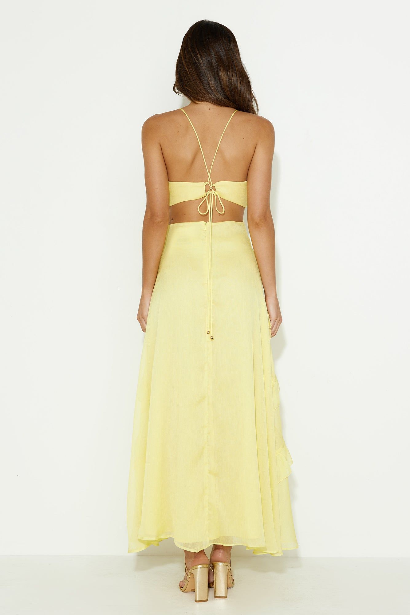Sunset Dreamer Maxi Dress Yellow sold by Hello Molly product image thumbnail 5