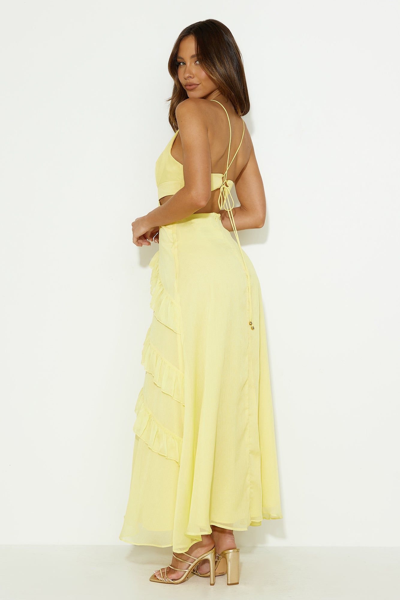 Sunset Dreamer Maxi Dress Yellow sold by Hello Molly product image thumbnail 4