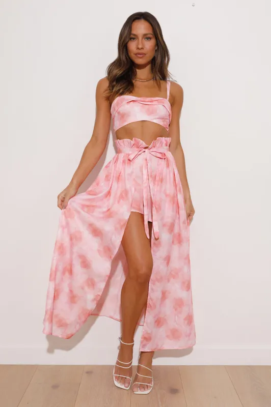 Drinks Flowing Skort Pink sold by Hello Molly