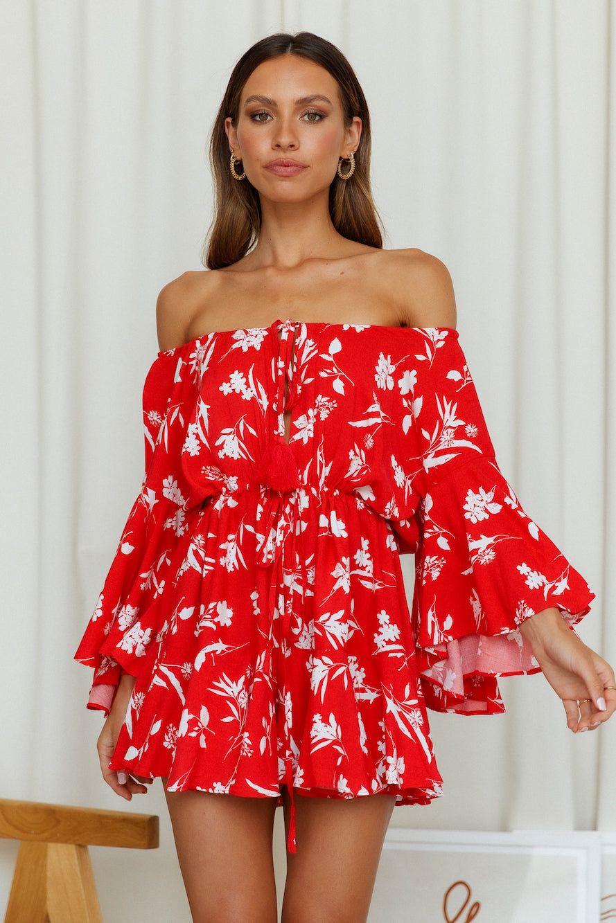 Secret Jewel Romper Red sold by Hello Molly product image thumbnail 2
