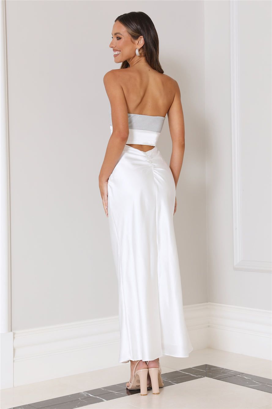 Glam Vibes Maxi Dress White sold by Hello Molly product image thumbnail 4
