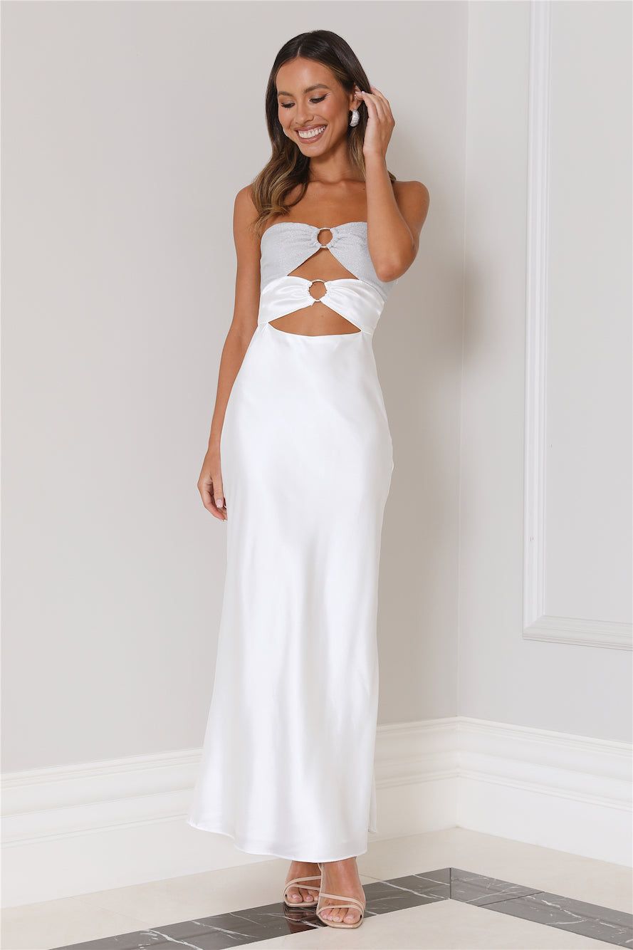 Glam Vibes Maxi Dress White sold by Hello Molly product image thumbnail 2