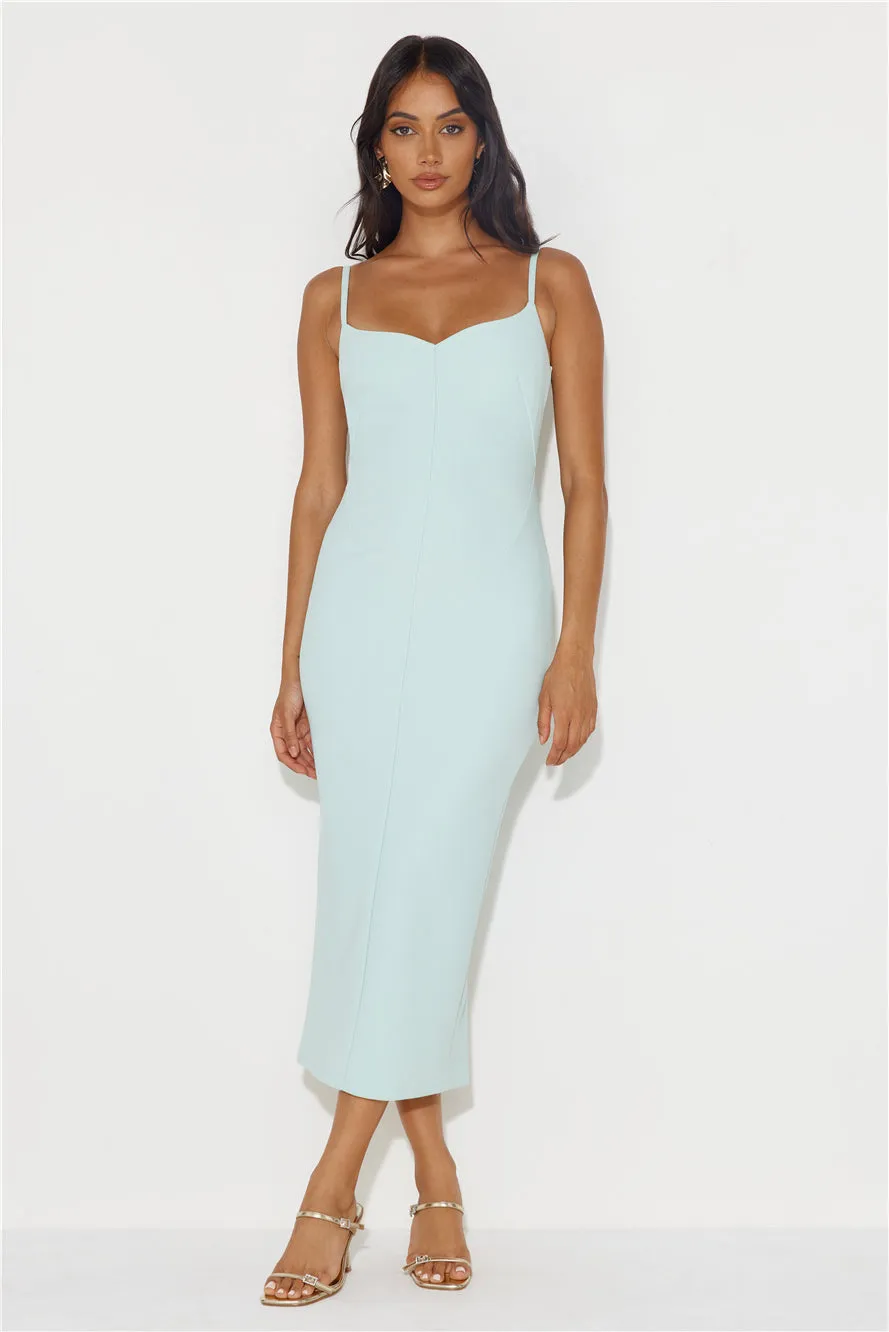 Confident Gal Midi Dress Sage sold by Hello Molly
