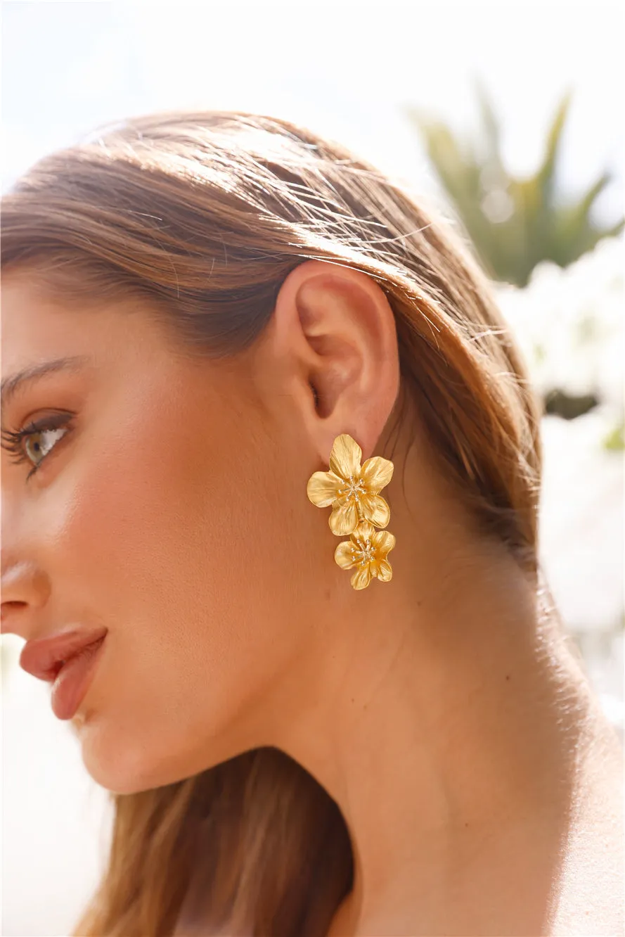Lola Earrings Gold sold by Hello Molly product image thumbnail 2