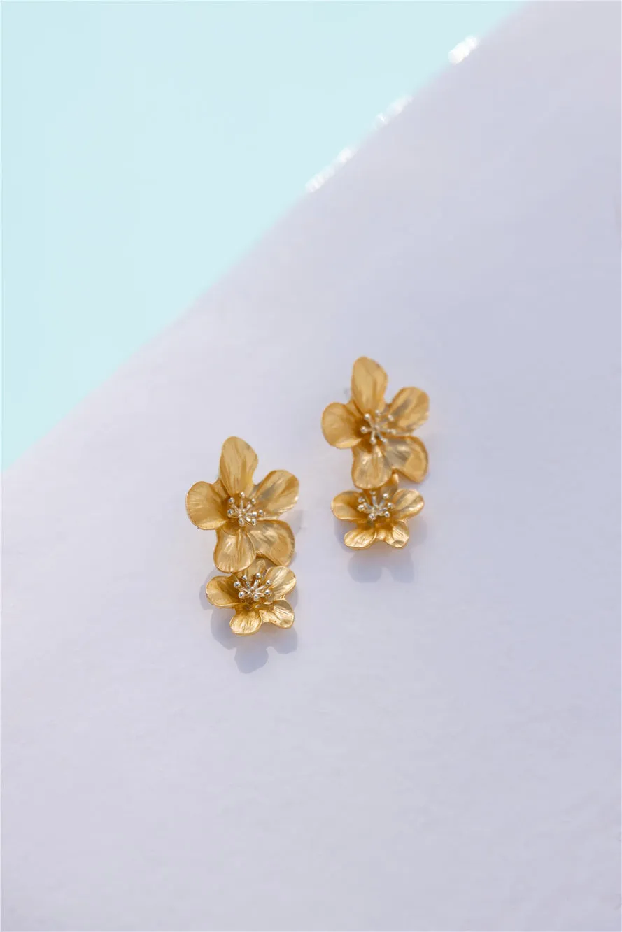 Lola Earrings Gold sold by Hello Molly product image thumbnail 4