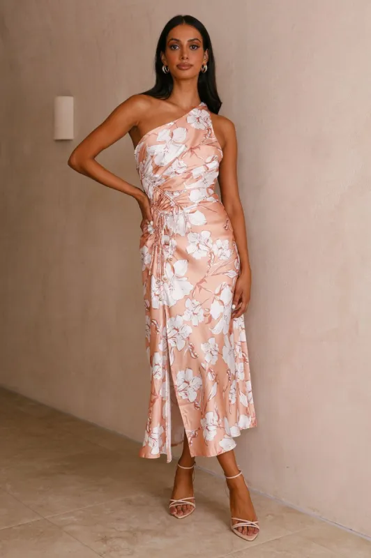 Treat Yourself Dress Peach sold by Hello Molly