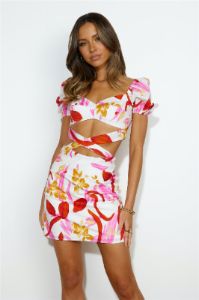 Art Dream Mini Dress Pink sold by Hello Molly