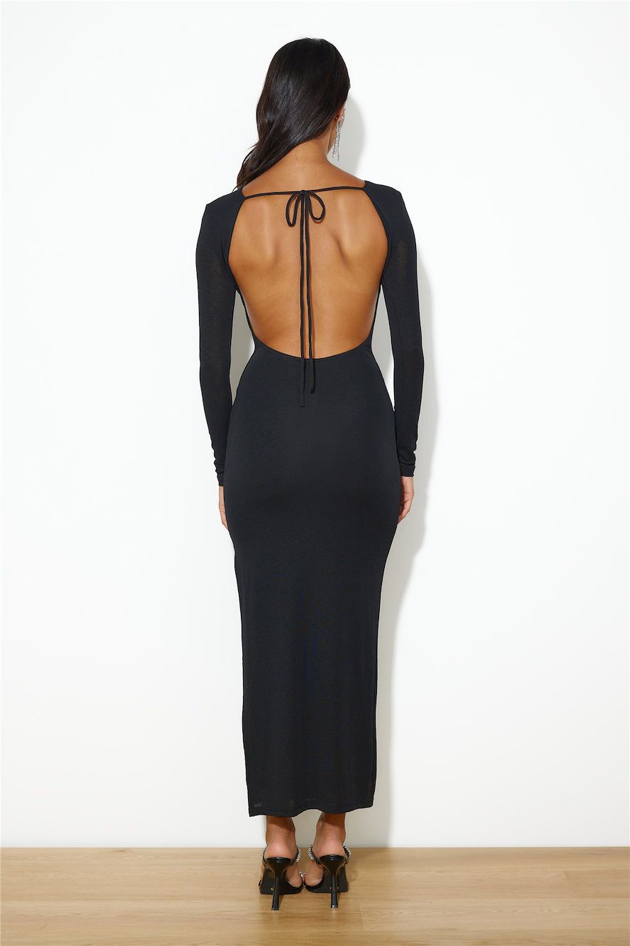 Sleekest Of Them All Maxi Dress Black sold by Hello Molly product image thumbnail 5