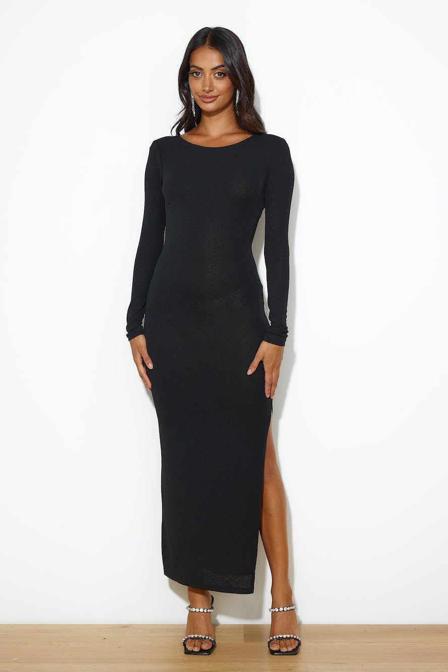 Sleekest Of Them All Maxi Dress Black sold by Hello Molly product image thumbnail 2