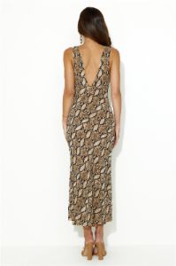 Five Star Resort Midi Dress Beige sold by Hello Molly