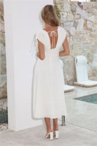 Dreamy Brunch Midi Dress White sold by Hello Molly
