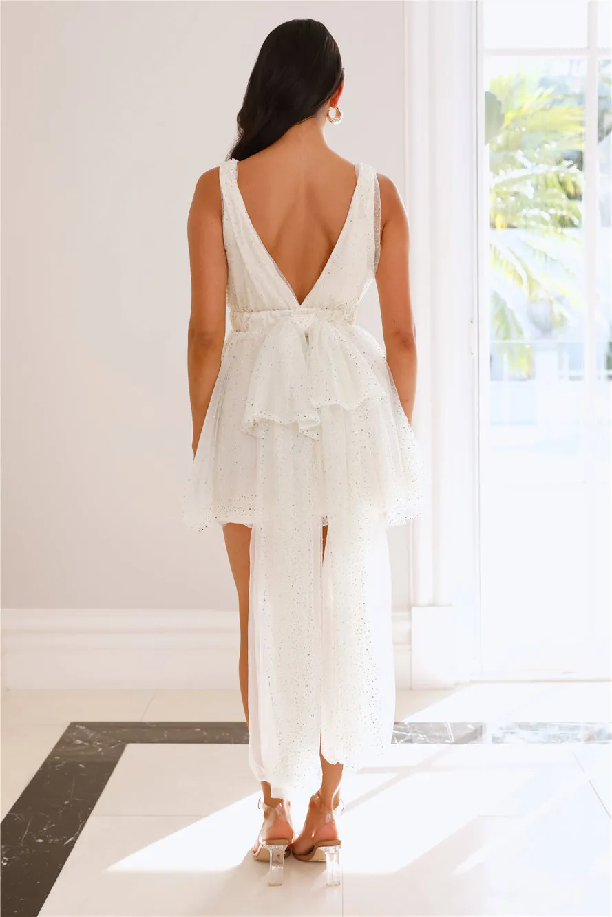 Bring The Bling Mesh Mini Dress Ivory sold by Hello Molly product image thumbnail 5