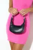BILLINI Iggy Shoulder Bag Black Patent Croc sold by Hello Molly