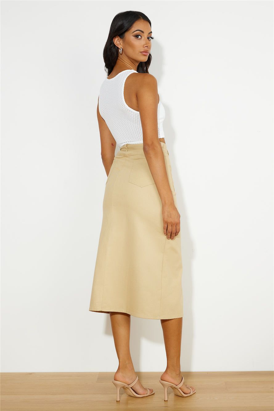 Influencer Look Midi Skirt Tan sold by Hello Molly product image thumbnail 5