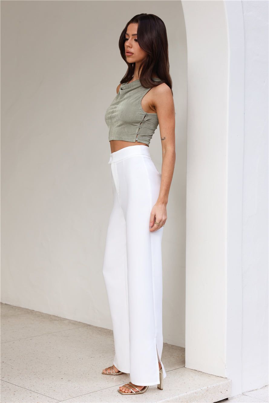 Slinky Feel Crop Top Green sold by Hello Molly product image thumbnail 3