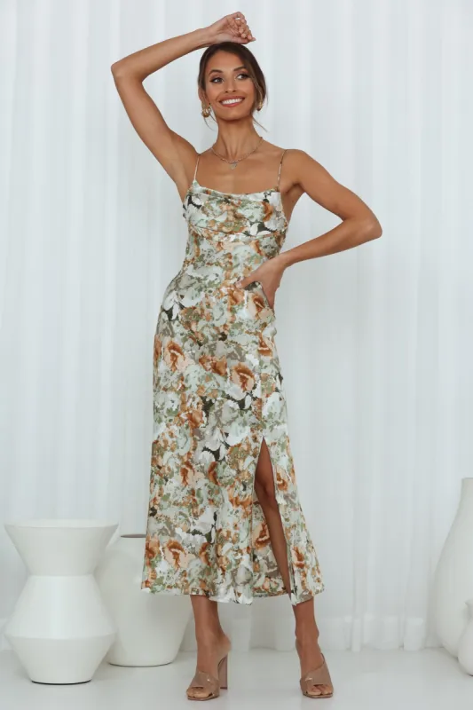 Dawn Talks Midi Dress Sage sold by Hello Molly