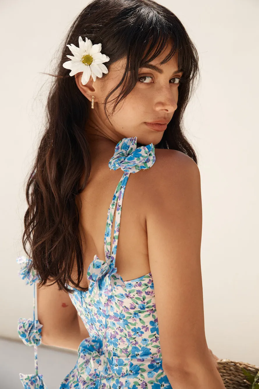 HELLO MOLLY Seaside Escape Mini Dress Blue sold by Hello Molly product image thumbnail 4