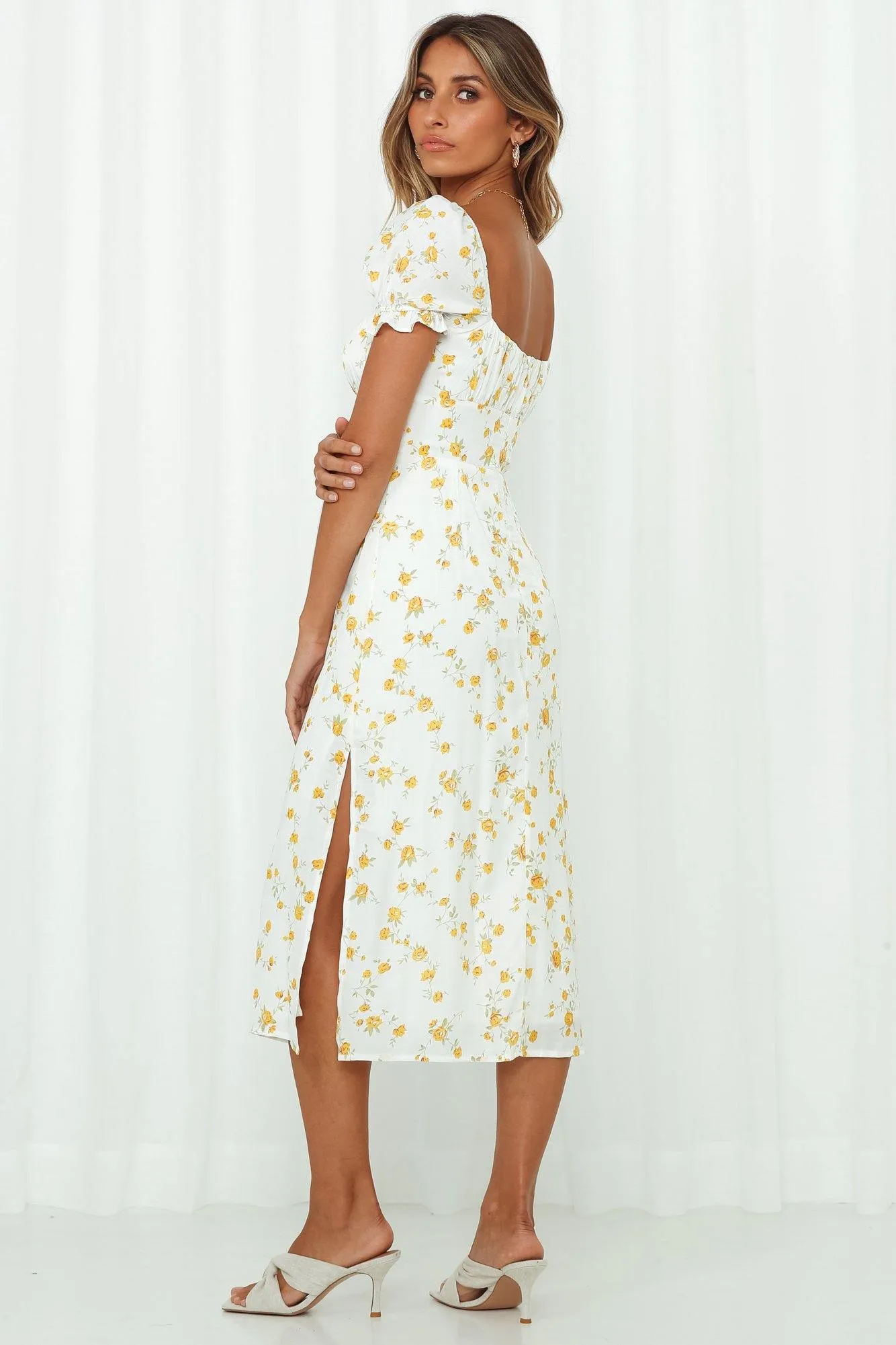 Sun Sand Sea Midi Dress White sold by Hello Molly product image thumbnail 4
