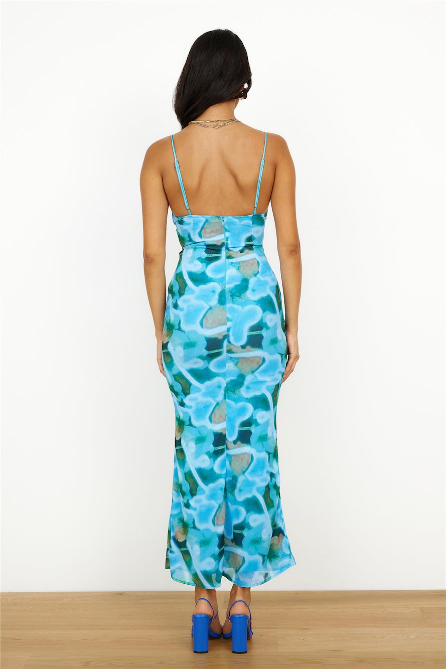 Vivid Colors Maxi Dress Blue Crush sold by Hello Molly product image thumbnail 5