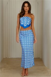 The Silky Co Ord Set Blue sold by Hello Molly