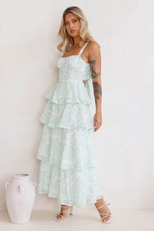 Through To Summer Maxi Dress Green sold by Hello Molly