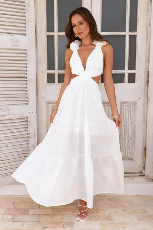 Moonlight Dance Maxi Dress White sold by Hello Molly
