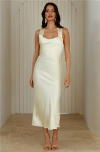 Tie It Up Girl Maxi Dress Yellow sold by Hello Molly
